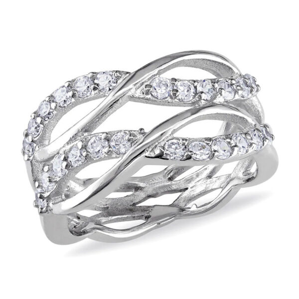 Multi-line Interwoven 8-shaped Ring For Women - Image 3