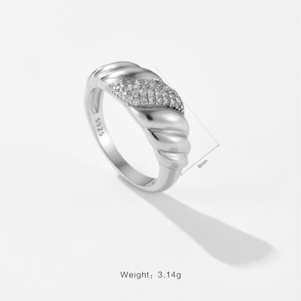 Versatile Design Geometric Irregular Spiral Ring - Image 7