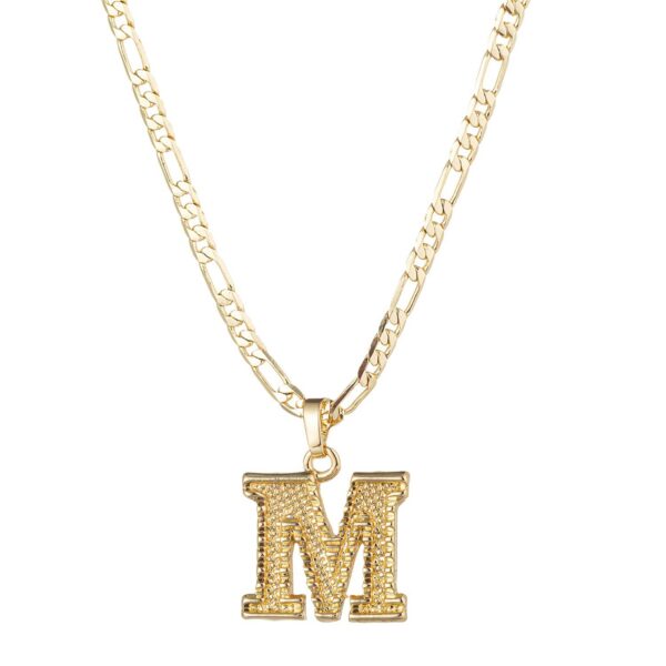 Commuter New Stainless Steel 26 Letter Necklace - Image 2