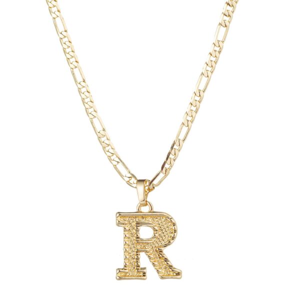 Commuter New Stainless Steel 26 Letter Necklace - Image 7