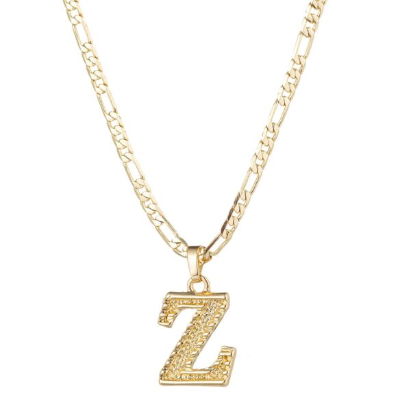 Commuter New Stainless Steel 26 Letter Necklace - Image 3