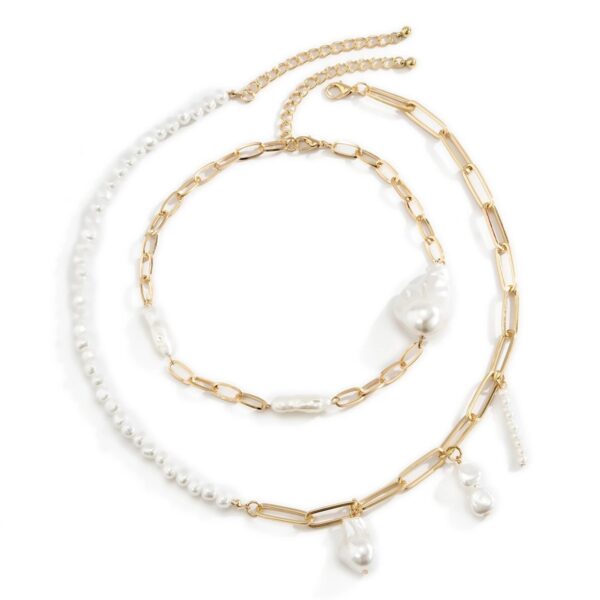 Baroque Shaped Pearl Necklace Creative - Image 2