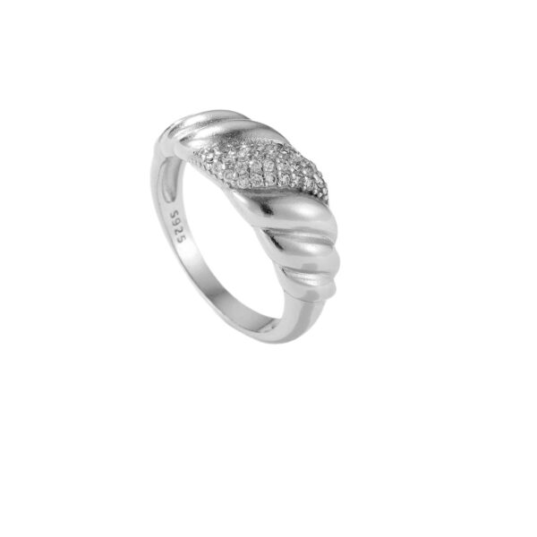 Versatile Design Geometric Irregular Spiral Ring - Image 2